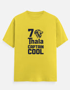 7 Thala Captain Cool CSK T-Shirt