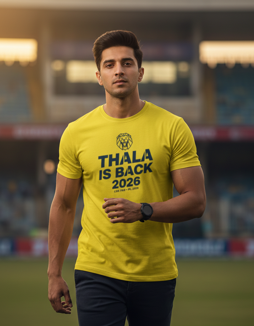 Thala Is Back 2026 CSK T-Shirt