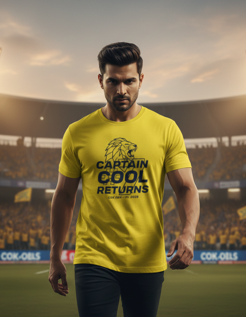 Captain Cool Returns 7 CSK T-Shirt