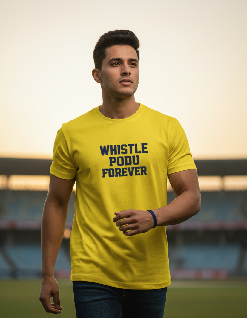 Whistle Podu Forever CSK T-Shirt