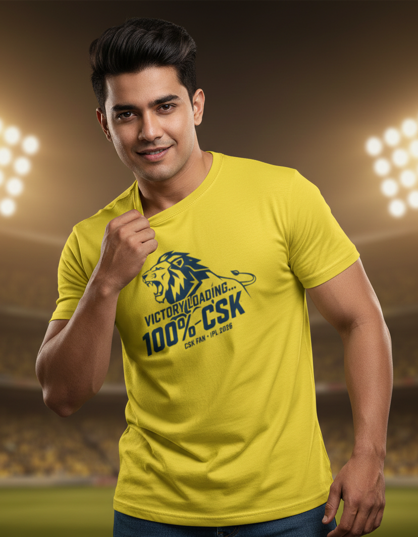 Victory Loading 100 % CSK Unisex Classic Crew T-Shirt