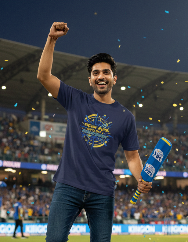 Kickin's Runs Since Day1 Kung Fu Pandya MI T-Shirt