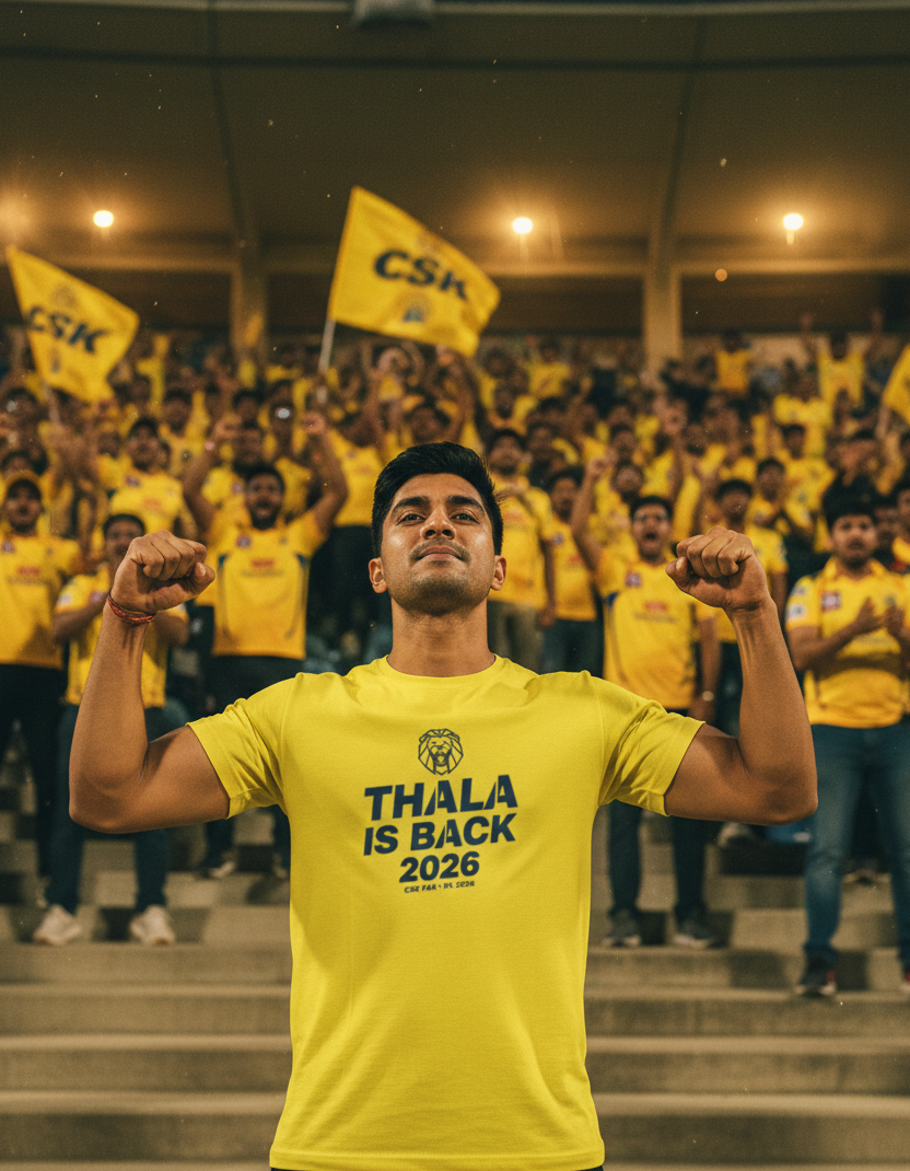 Thala Is Back 2026 CSK T-Shirt